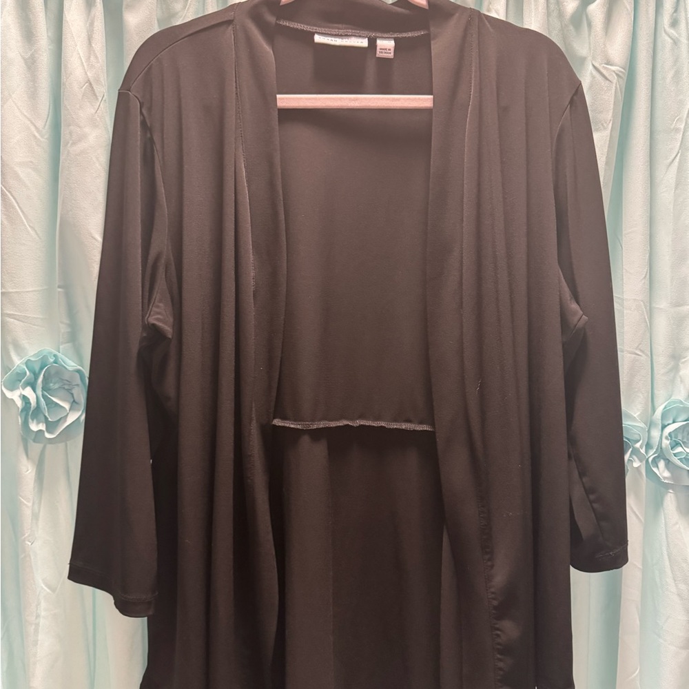 Susan Graver - Chic Black Cardigan